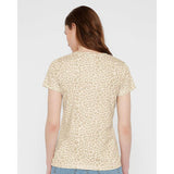 3516 LAT Women's Fine Jersey Tee Natural Leopard