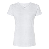 3516 LAT Women's Fine Jersey Tee White Reptile