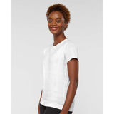 3516 LAT Women's Fine Jersey Tee White Reptile