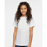 6101 LAT Youth Fine Jersey Tee White Reptile