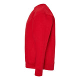 2225 LAT Youth Elevated Fleece Crewneck Sweatshirt Red