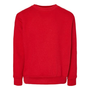 2225 LAT Youth Elevated Fleece Crewneck Sweatshirt Red