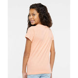 2616 LAT Girls' Fine Jersey Tee Peachy