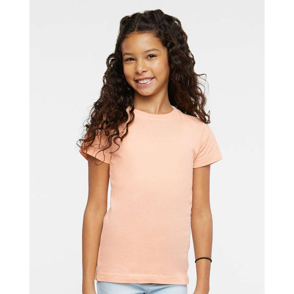 2616 LAT Girls' Fine Jersey Tee Peachy