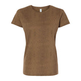 3516 LAT Women's Fine Jersey Tee Brown Reptile