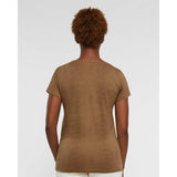 3516 LAT Women's Fine Jersey Tee Brown Reptile