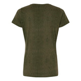 3516 LAT Women's Fine Jersey Tee Green Reptile