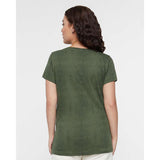 3516 LAT Women's Fine Jersey Tee Green Reptile