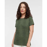 3516 LAT Women's Fine Jersey Tee Green Reptile