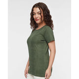 3516 LAT Women's Fine Jersey Tee Green Reptile