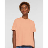 3519 LAT Women's Hi-Lo Tee Peachy