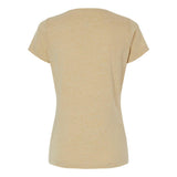 3591 LAT Women's Harborside Mélange V-Neck Tee Stone Melange