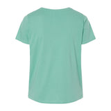 3816 LAT Curvy Collection Women's Fine Jersey Tee Saltwater