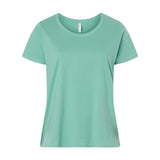 3816 LAT Curvy Collection Women's Fine Jersey Tee Saltwater