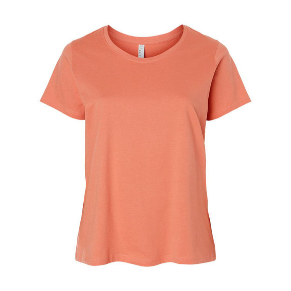 3816 LAT Curvy Collection Women's Fine Jersey Tee Sunset