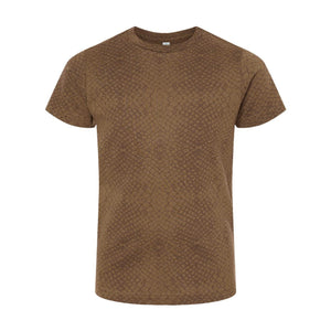 6101 LAT Youth Fine Jersey Tee Brown Reptile