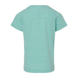 6191 LAT Youth Harborside Mélange T-Shirt Saltwater Melange