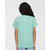 6191 LAT Youth Harborside Mélange T-Shirt Saltwater Melange