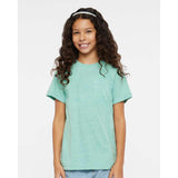 6191 LAT Youth Harborside Mélange T-Shirt Saltwater Melange