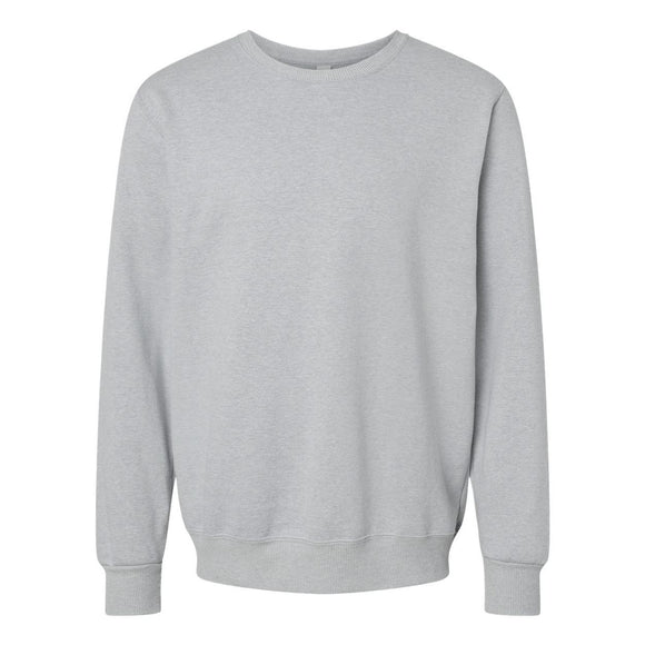 701MR JERZEES Premium Eco Blend Ringspun Crewneck Sweatshirt Frost Grey Heather