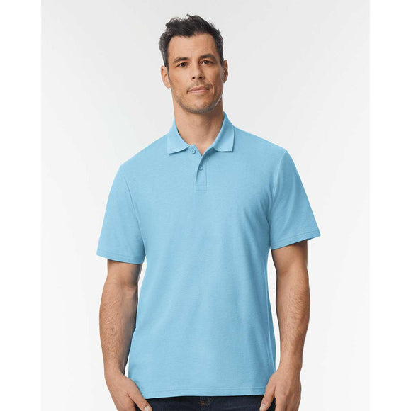 64800 Gildan Softstyle® Adult Pique Polo Light Blue