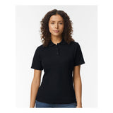 64800L Gildan Softstyle® Women's Pique Polo Black