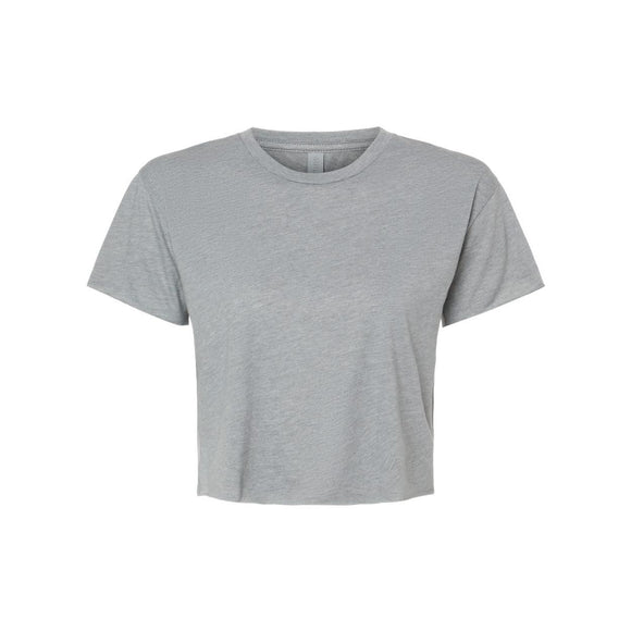 5080 Next Level Women's Festival Crop Top Heather Grey