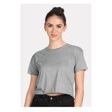 5080 Next Level Women's Festival Crop Top Heather Grey