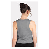 5083 Next Level Women's Festival Crop Tank Heather Grey