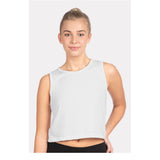 5083 Next Level Women's Festival Crop Tank White