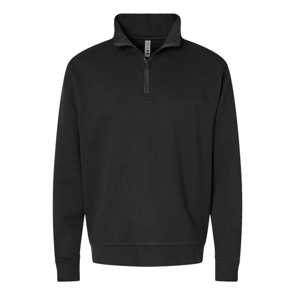 9643 Next Level Unisex Fleece Quarter-Zip Pullover Black