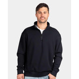 9643 Next Level Unisex Fleece Quarter-Zip Pullover Black