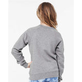 3901Y BELLA + CANVAS Youth Sponge Fleece Crewneck Sweatshirt Athletic Heather