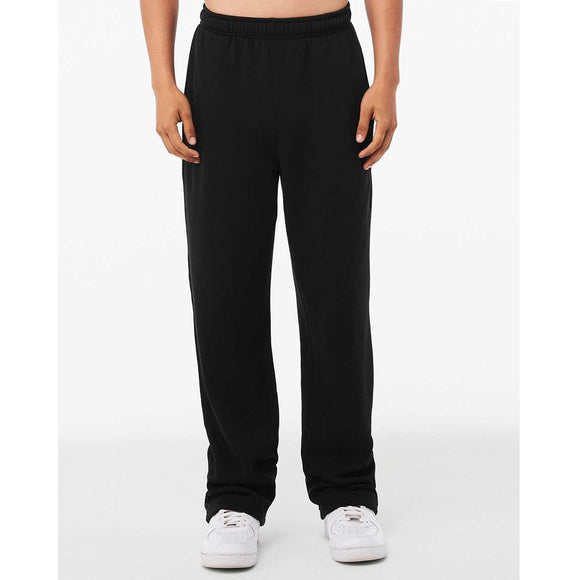 3725 BELLA + CANVAS Sponge Fleece Straight Leg Sweatpants Black