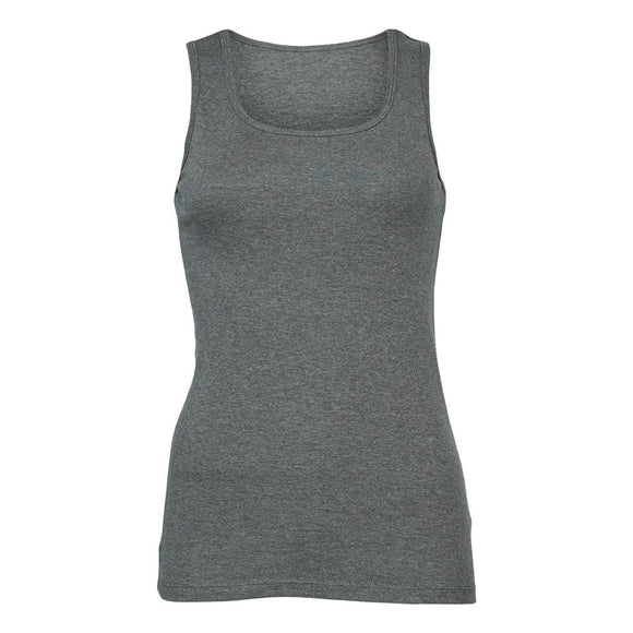 1081 BELLA + CANVAS Women's Micro Rib Tank Deep Heather