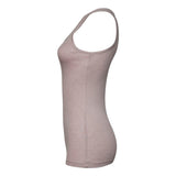 1081 BELLA + CANVAS Women's Micro Rib Tank Heather Pink Gravel