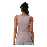 1081 BELLA + CANVAS Women's Micro Rib Tank Heather Pink Gravel