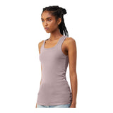 1081 BELLA + CANVAS Women's Micro Rib Tank Heather Pink Gravel