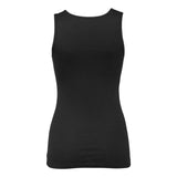 1081 BELLA + CANVAS Women's Micro Rib Tank Solid Black Blend