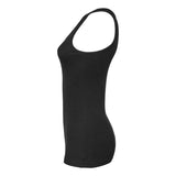 1081 BELLA + CANVAS Women's Micro Rib Tank Solid Black Blend