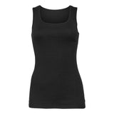 1081 BELLA + CANVAS Women's Micro Rib Tank Solid Black Blend