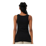 1081 BELLA + CANVAS Women's Micro Rib Tank Solid Black Blend