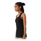 1081 BELLA + CANVAS Women's Micro Rib Tank Solid Black Blend