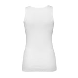 1081 BELLA + CANVAS Women's Micro Rib Tank Solid White Blend