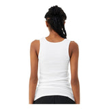 1081 BELLA + CANVAS Women's Micro Rib Tank Solid White Blend