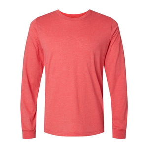 3513 BELLA + CANVAS Triblend Long Sleeve Tee Red Triblend