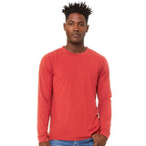 3513 BELLA + CANVAS Triblend Long Sleeve Tee Red Triblend