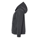 3739T BELLA + CANVAS Toddler Sponge Fleece Full-Zip Hoodie Dark Grey Heather