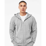 3759 BELLA + CANVAS Unisex Sponge Fleece DTM Full-Zip Hoodie Athletic Heather