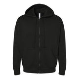 3759 BELLA + CANVAS Unisex Sponge Fleece DTM Full-Zip Hoodie Black